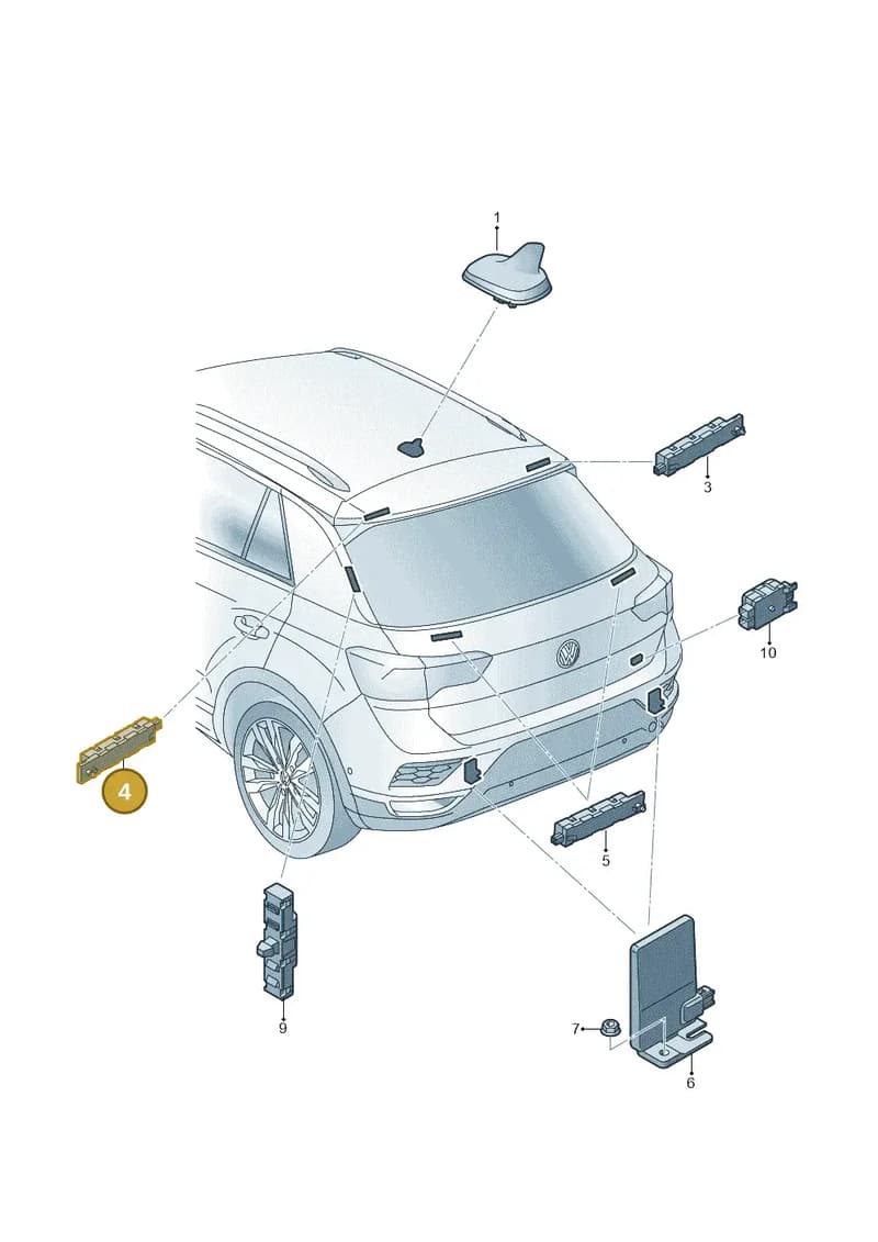 2GA035577B — Volkswagen T-Roc (2017-2025) diagram 813035200, position 4