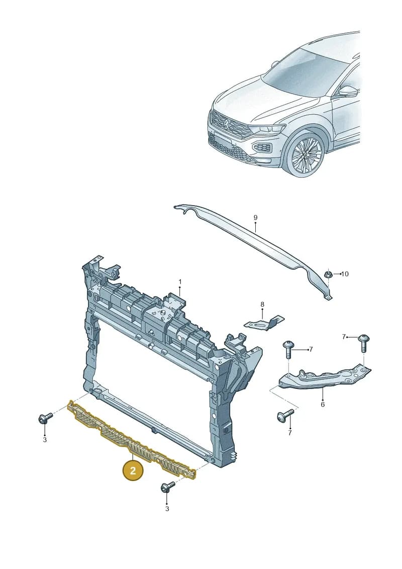 2GA805705E — Volkswagen T-Roc Cabriolet (2019-2025) diagram 813805000, position 2