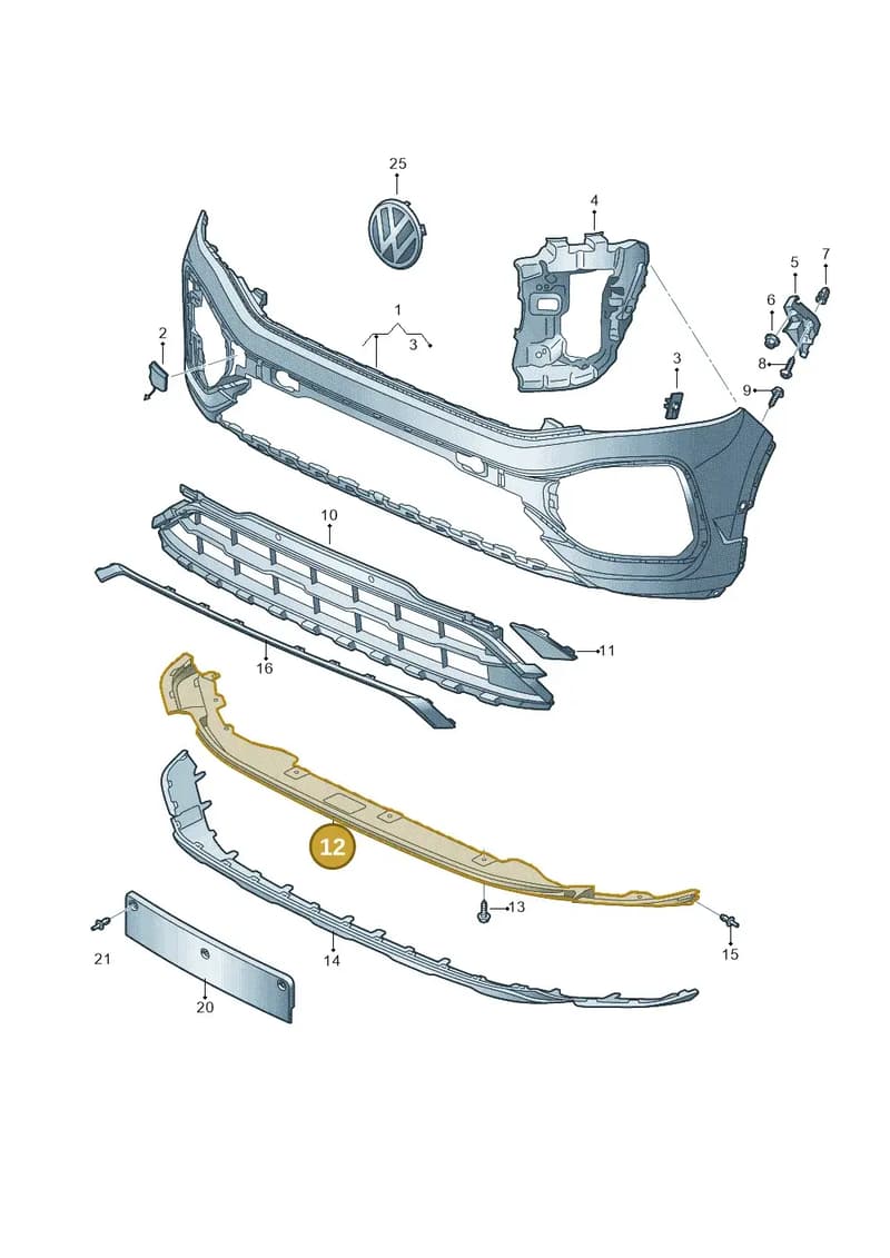 2GA8059159B9 — Volkswagen T-Roc Cabriolet (2019-2025) diagram 813807020, position 12