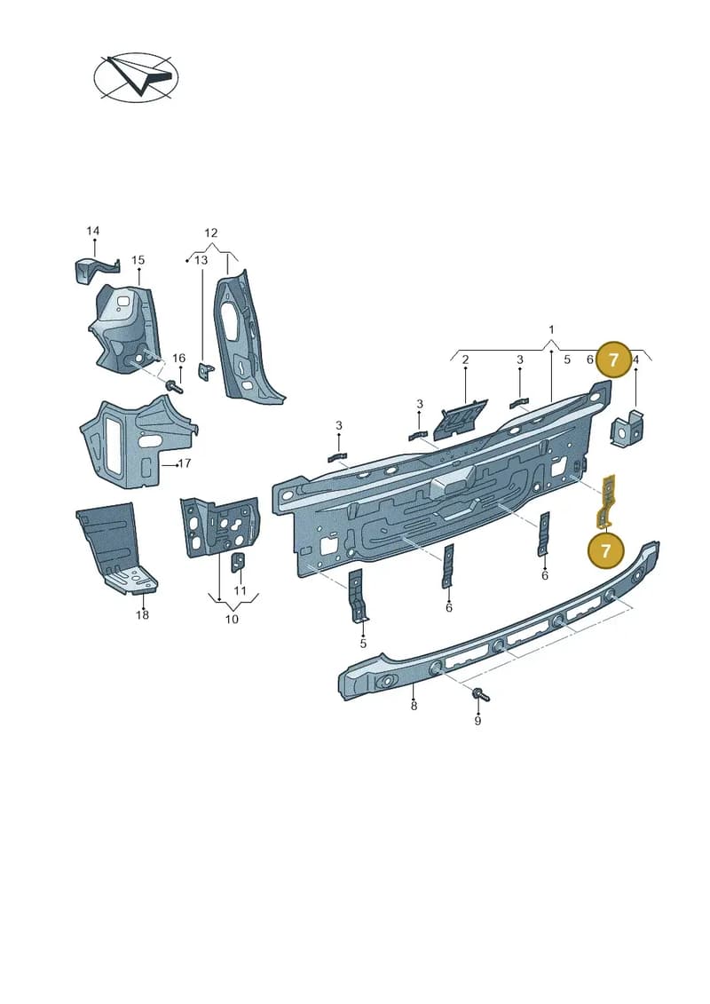 2GA807126 — Volkswagen T-Roc (2017-2025) diagram 813813000, position 7