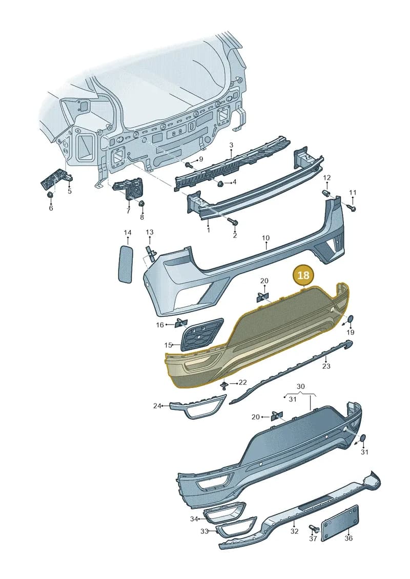 2GA807434N9B9 — Volkswagen T-Roc Cabriolet (2019-2025) diagram 813807500, position 18