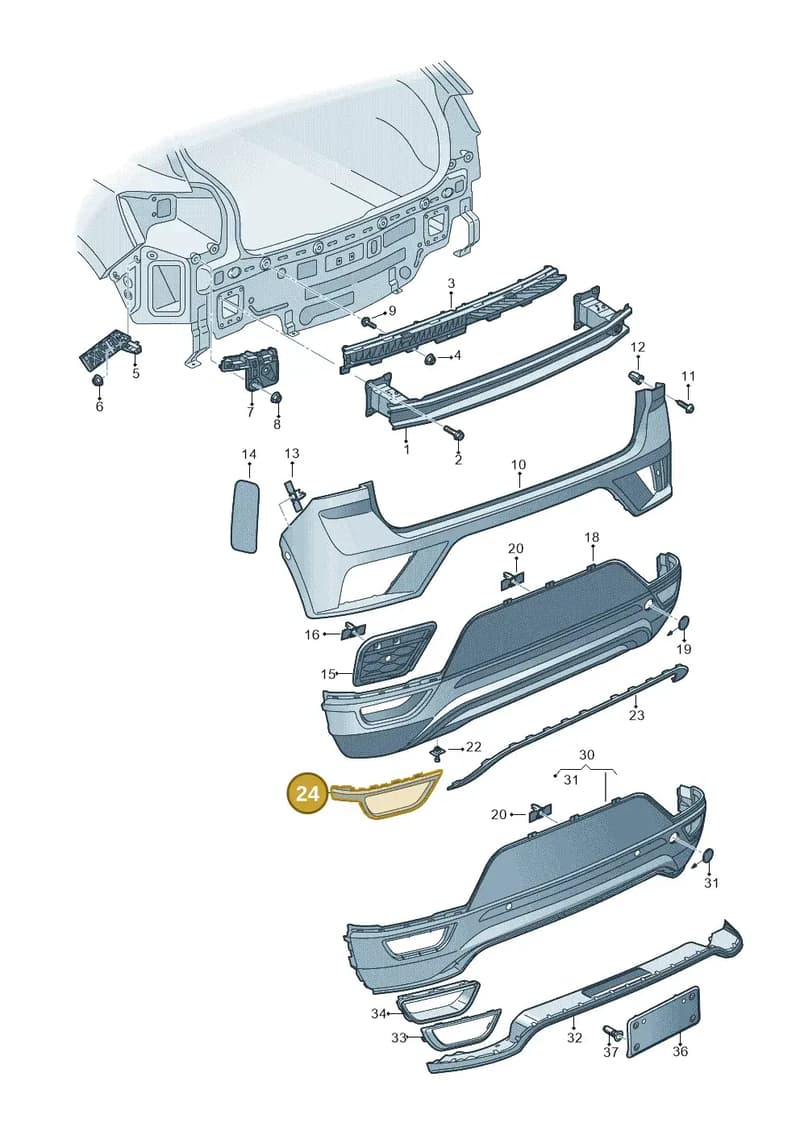 2GA807834C041 — Volkswagen T-Roc (2017-2025) diagram 813807500, position 24