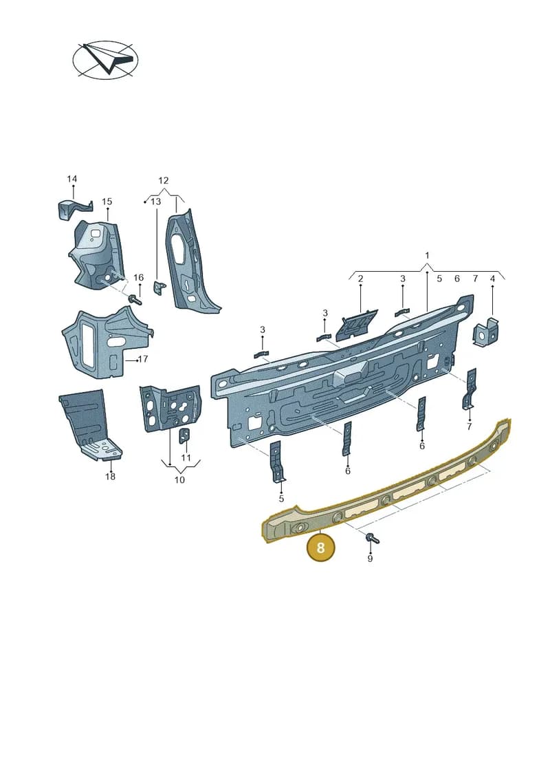 2GA813309 — Volkswagen T-Roc (2017-2025) diagram 813813000, position 8