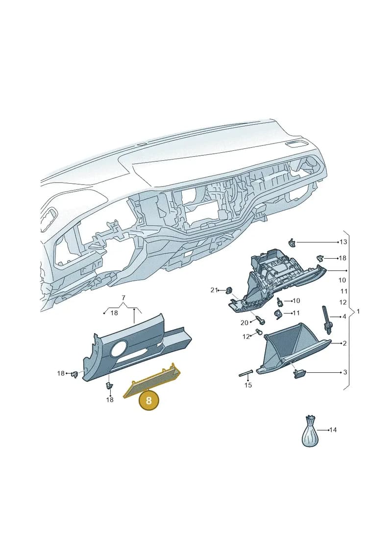 2GA85750682V — Volkswagen T-Roc (2017-2025) diagram 813857200, position 8