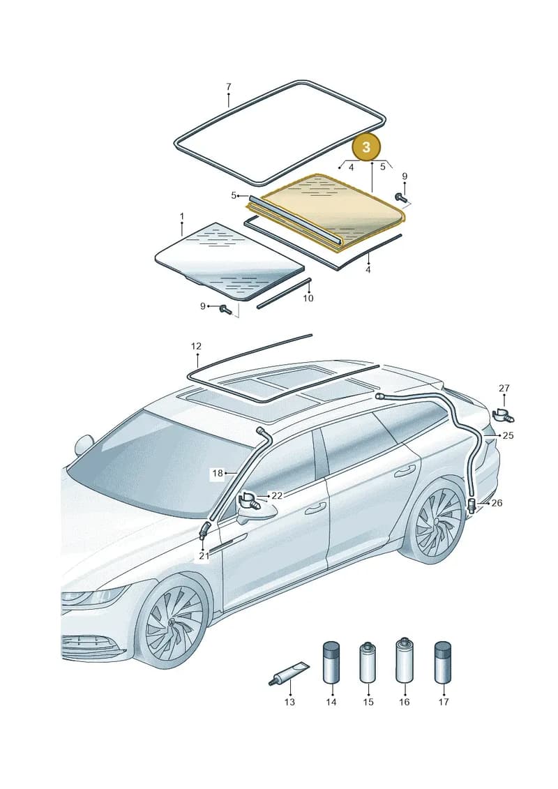 2GA877056C9B9 — Volkswagen Arteon (2017-2025) diagram 828877010, position 3