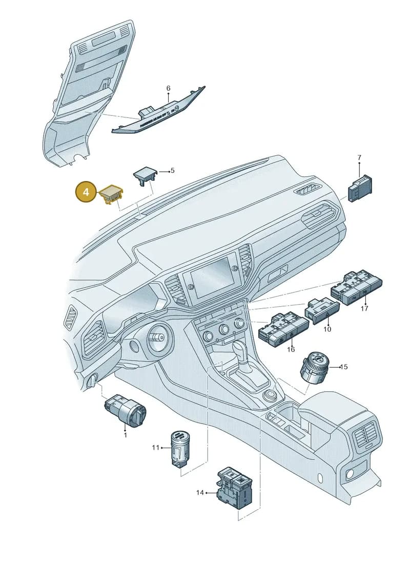 2GA907638B — Volkswagen T-Roc (2017-2025) diagram 813941500, position 4