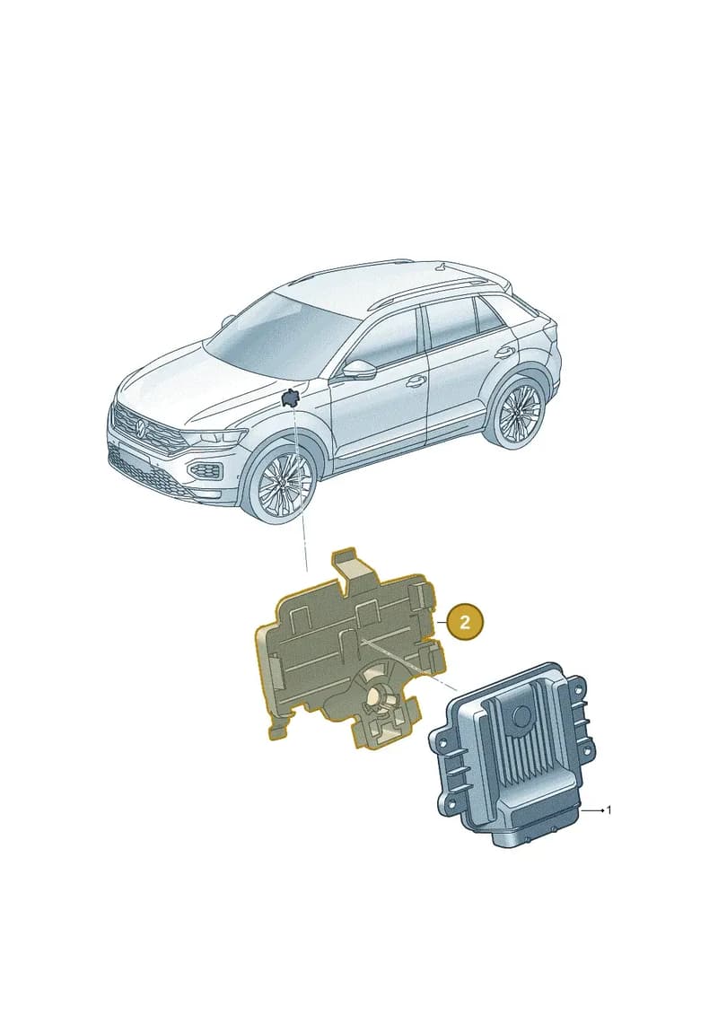 2GA927163 — Volkswagen T-Roc (2017-2025) diagram 813927045, position 2