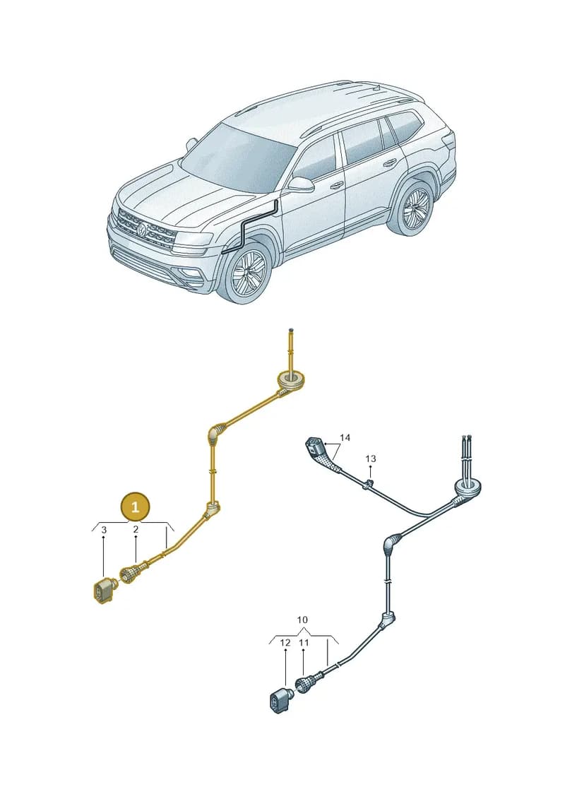 2GA927902D — Volkswagen Taos 1.4 (2021-2023) diagram 3cm927001, position 1