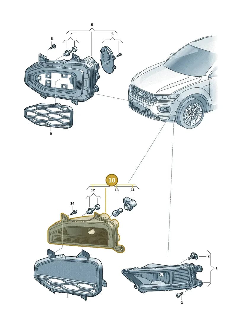 2GA941055J — Volkswagen T-Roc Cabriolet (2019-2025) diagram 2gk941040, position 10