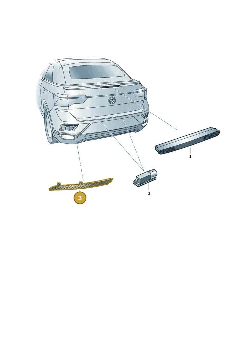 2GA945105A — Volkswagen T-Roc Cabriolet (2019-2025) diagram 2gk945010, position 3