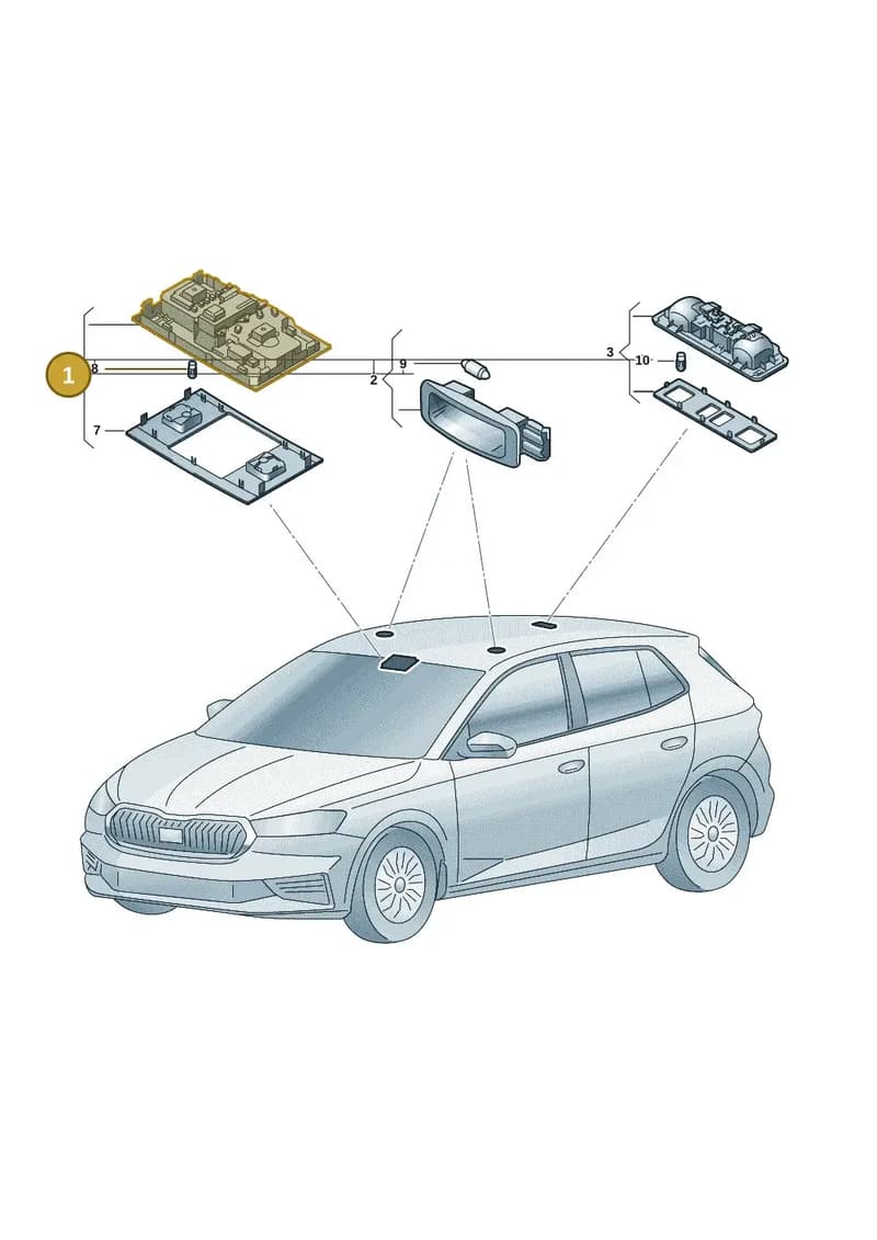 2GA947105TIGI — Skoda Fabia (2021-2022) diagram 6vn947000, position 1