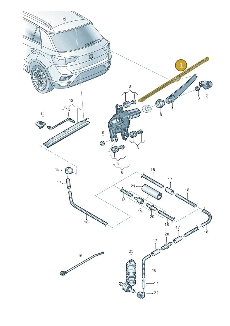 2GA955427A03C — Volkswagen T-Roc (2017-2025) diagram 813955200, position 1