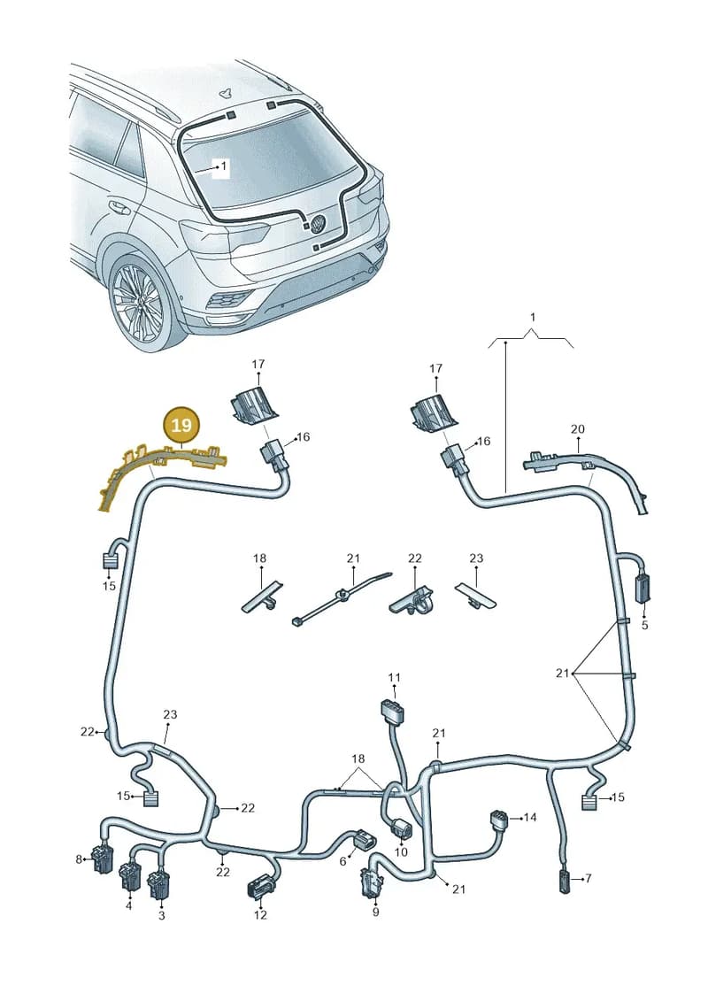 2GA971616B — Volkswagen T-Roc (2017-2025) diagram 813972880, position 19