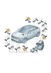 2GA998491E Volkswagen 1 Set Sensor Brackets