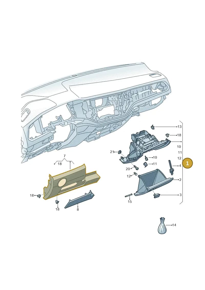 2GB857097A82V — Volkswagen T-Roc (2017-2025) diagram 813857200, position 1