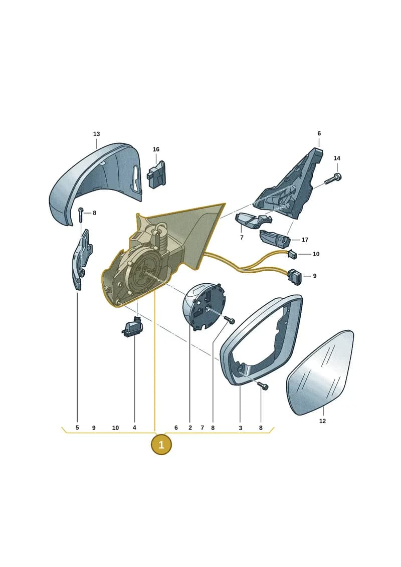 2GB857507CH9B9 — Volkswagen T-Roc (2017-2025) diagram 813857040, position 1