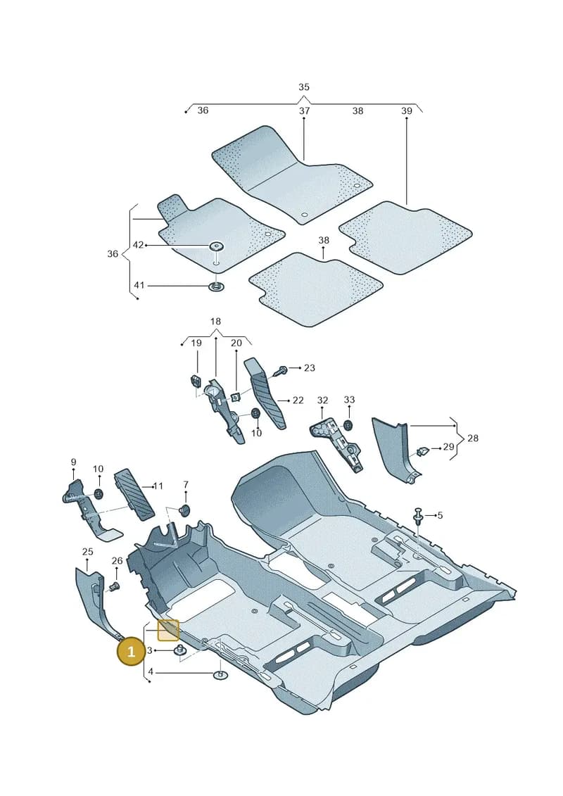 2GB863367A62U — Volkswagen T-Roc (2017-2025) diagram 813863000, position 1