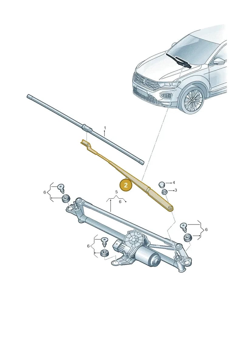 2GB955409A03C — Volkswagen T-Roc Cabriolet (2019-2025) diagram 813955000, position 2