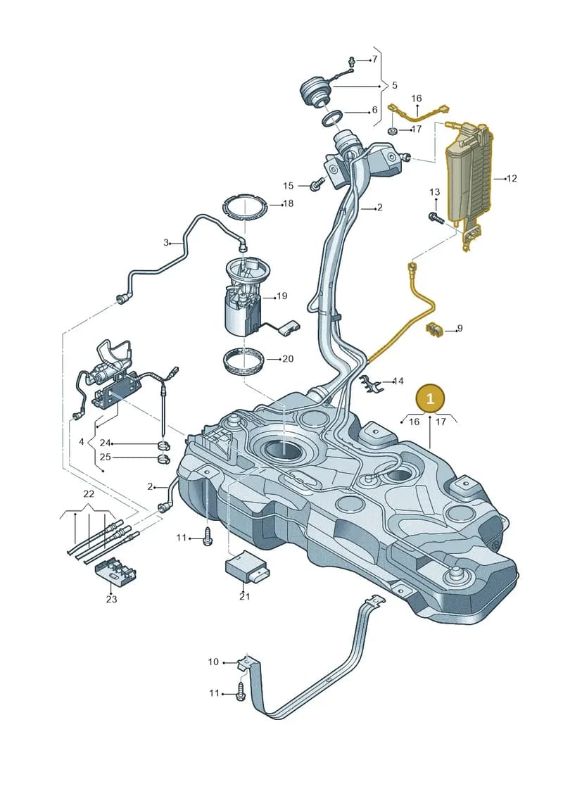 2GC201060 — Volkswagen T-Roc Cabriolet (2019-2025) diagram 827201032, position 1