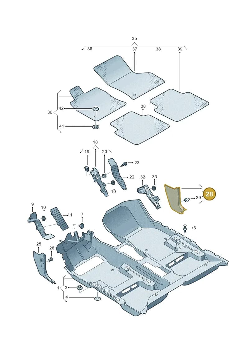 2GC863484A82V — Volkswagen T-Roc Cabriolet (2019-2025) diagram 813863000, position 28