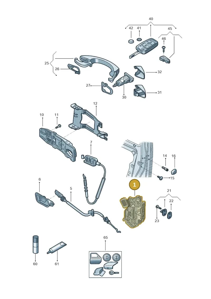 2GJ837016A — Volkswagen T-Cross 1,0 (2019-) diagram 581837000, position 1