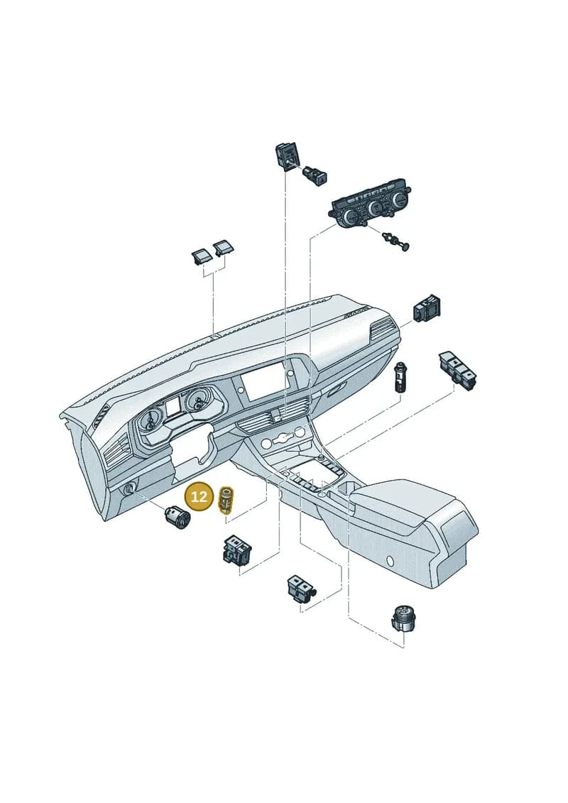 2GJ959839UPA — Volkswagen Taos 1.4 (2020-2024) diagram 2gm941050, position 12