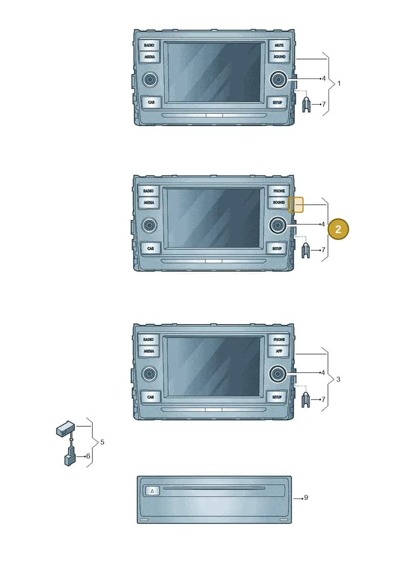 2GM035869 — Volkswagen T-Cross (2018-2025) diagram 827035000, position 2