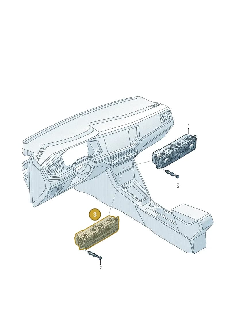 2GM907044CXBT — Volkswagen Polo (2017-2025) diagram 837941550, position 3