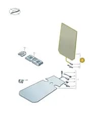 2GM963557 Volkswagen Backrest Heater Element