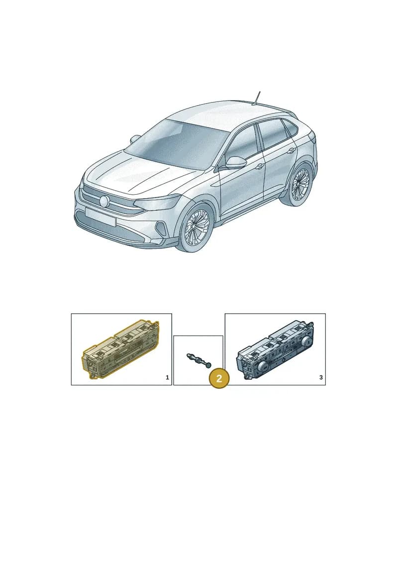 2GN907044AXBT — Volkswagen Taigo (2021-2025) diagram 2f0941550, position 2