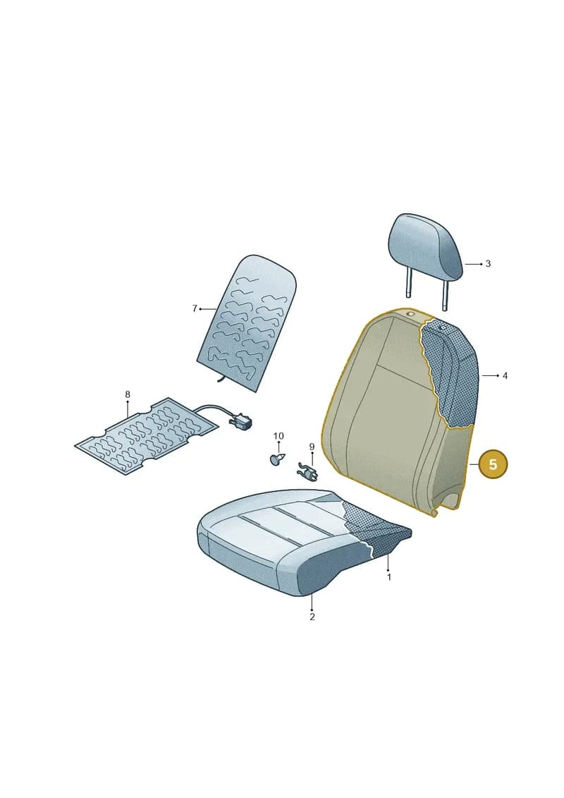2GR881805ABJVW — Volkswagen T-Roc Cabriolet (2019-2025) diagram 813881060, position 5