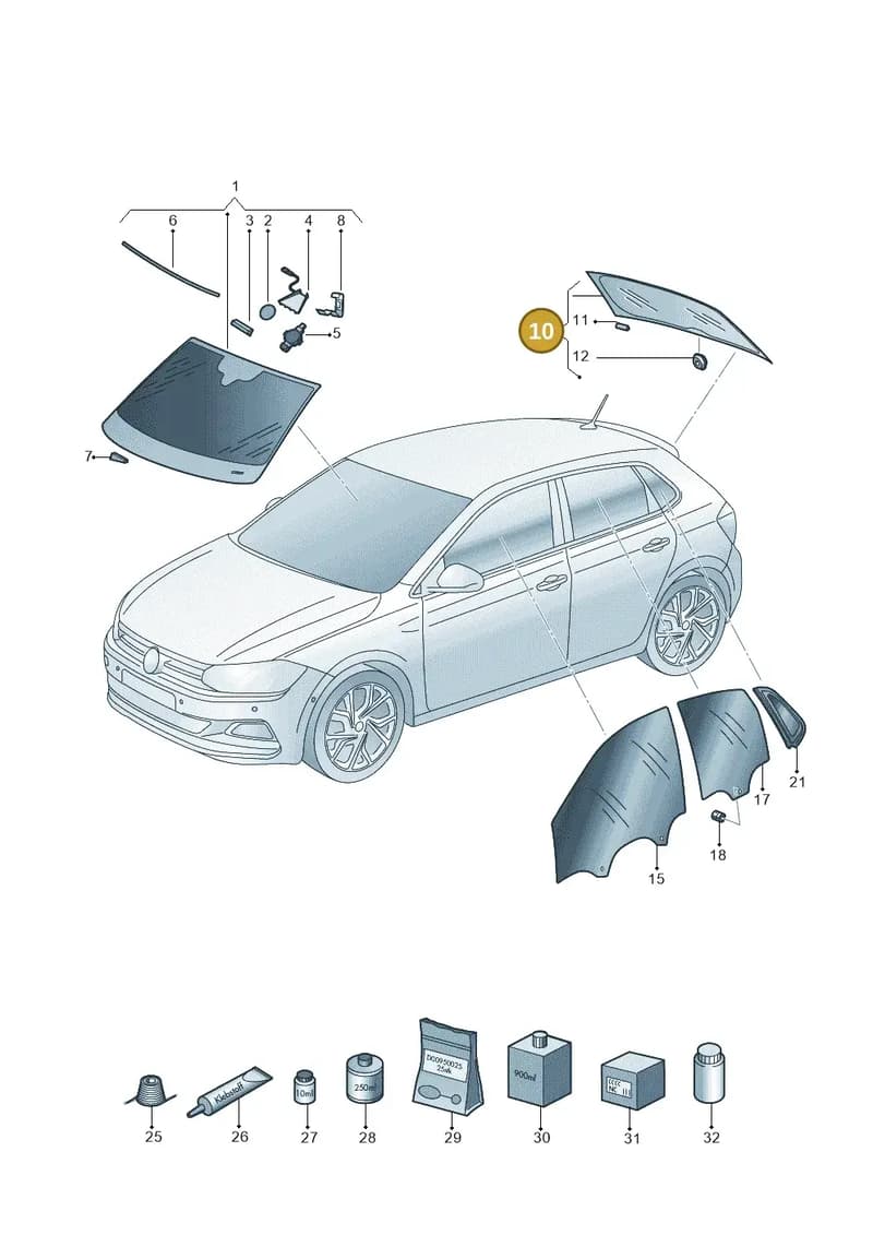 2GS845051MNVB — Volkswagen Polo (2017-2025) diagram 837845000, position 10
