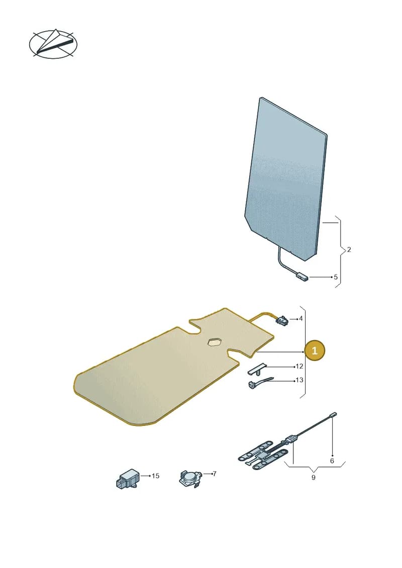2GS963555A — Volkswagen Polo (2017-2025) diagram 837963005, position 1