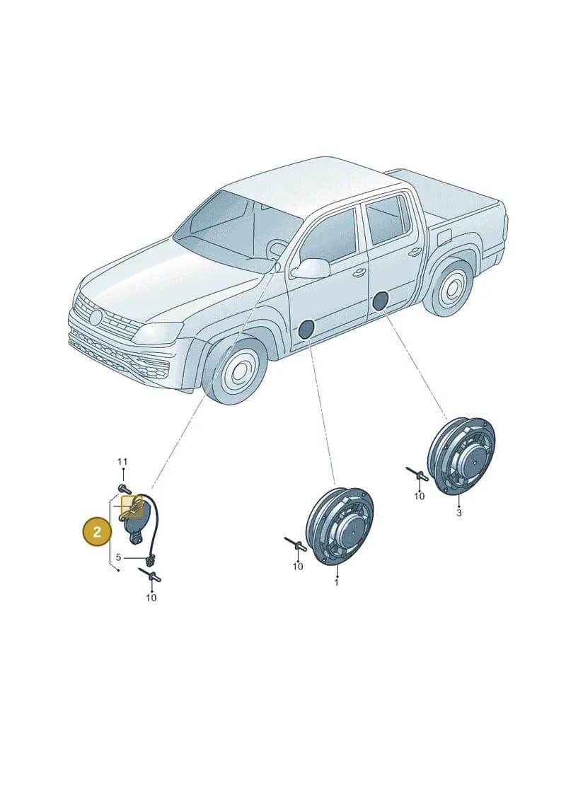 2H0035241 — Volkswagen Amarok (2022-) diagram 894035350, position 2