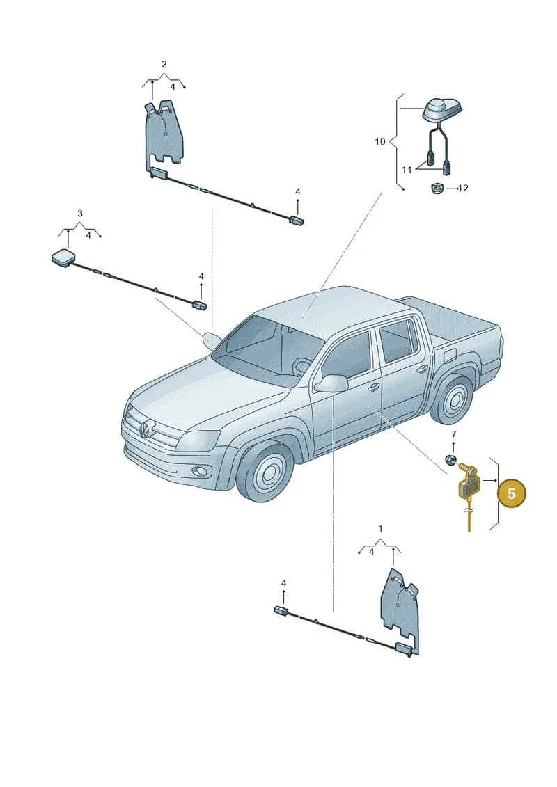 2H0035295D — Volkswagen Amarok (2022-) diagram 683035100, position 5