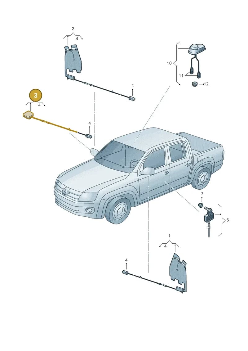 2H0035540D — Volkswagen Amarok (2022-) diagram 683035100, position 3