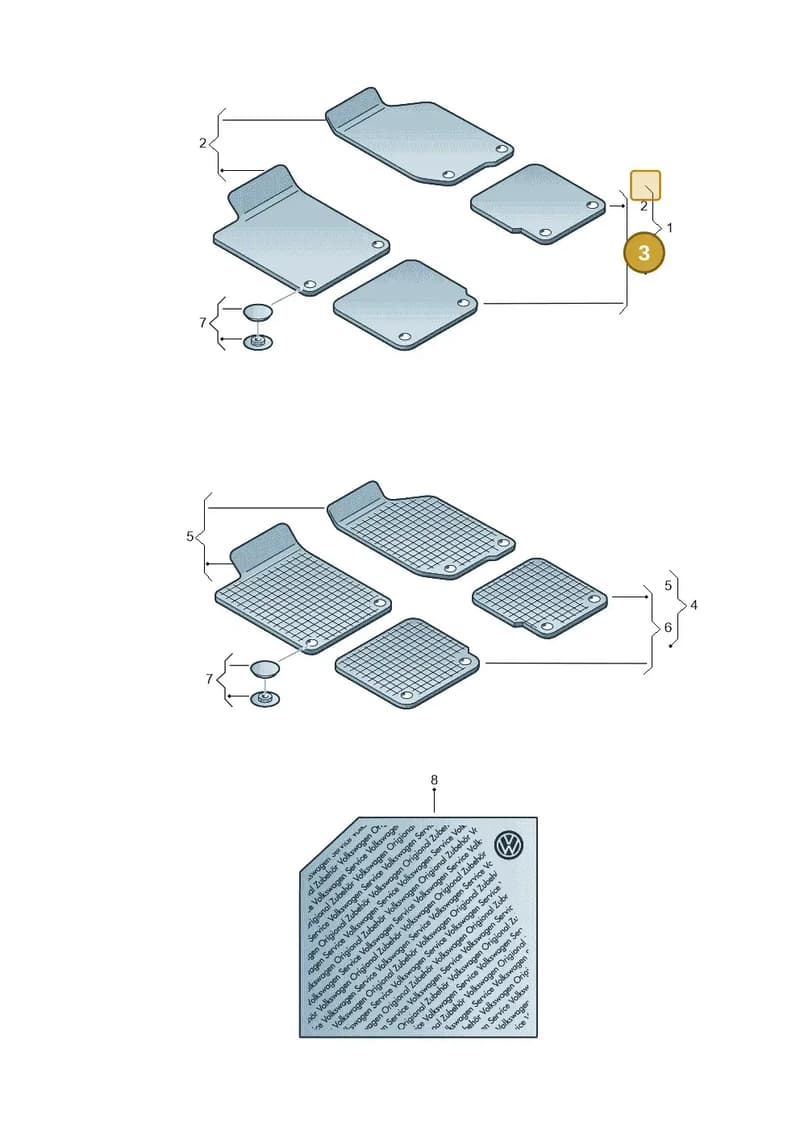 2H0061276AWGK — Volkswagen Amarok (2016-2022) diagram 894061010, position 3