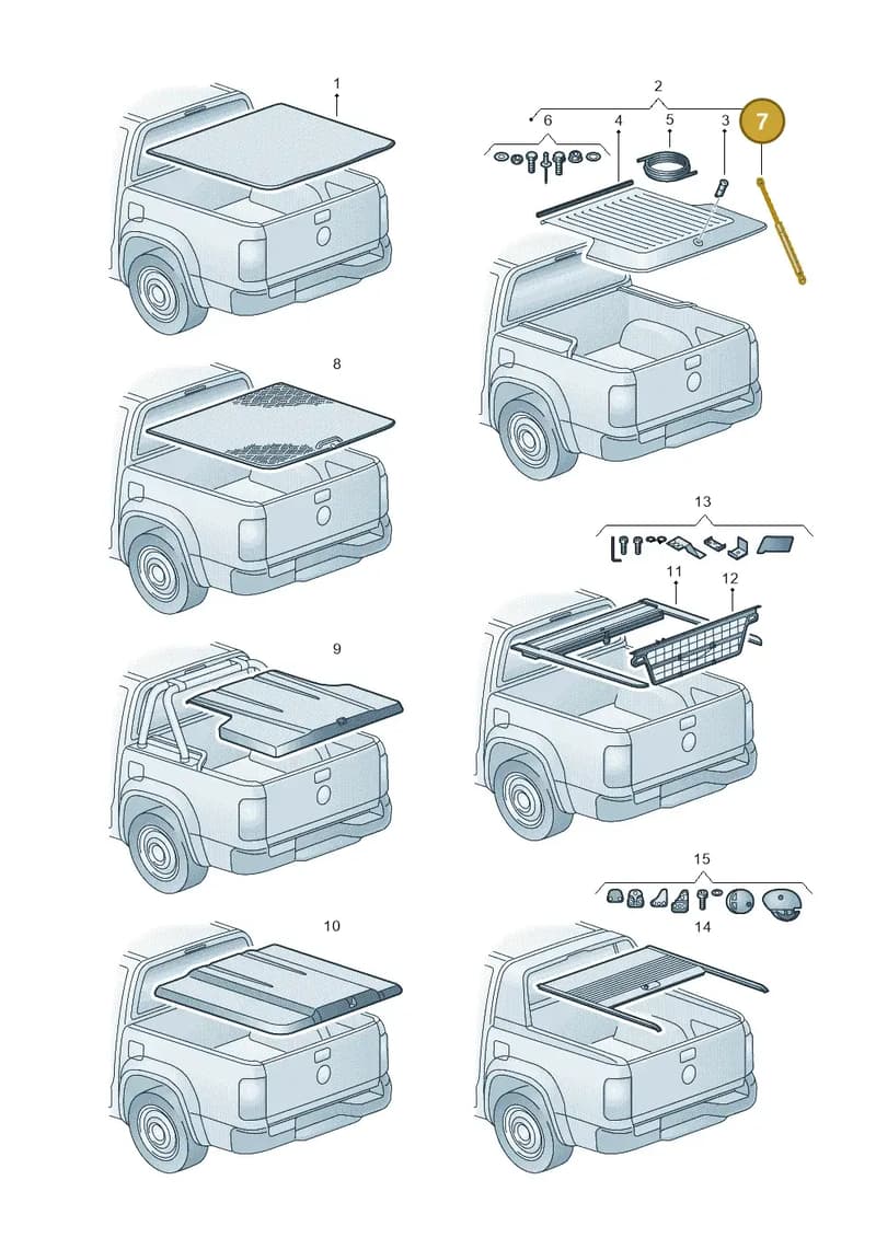 2H0071983 — Volkswagen Amarok (2016-2022) diagram 894071055, position 7