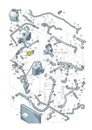 2H0122096AQ Volkswagen Coolant Hose