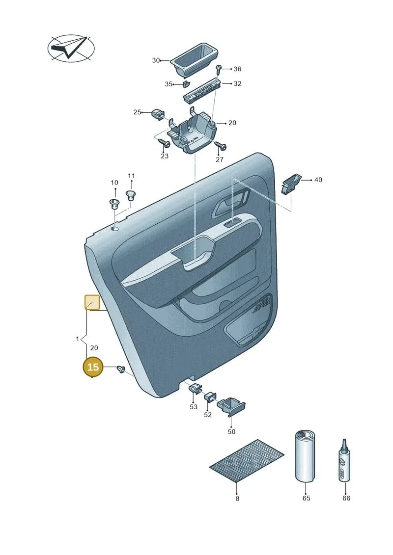 2H0867276 — Volkswagen Amarok (2022-) diagram 683867400, position 15
