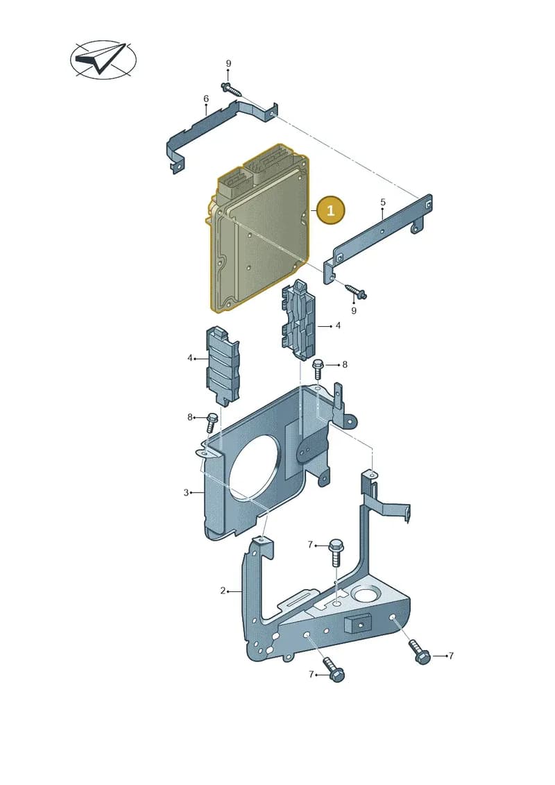 2H0907115A2HA — Volkswagen Amarok twin cab (2012-2016) diagram 683906200, position 1