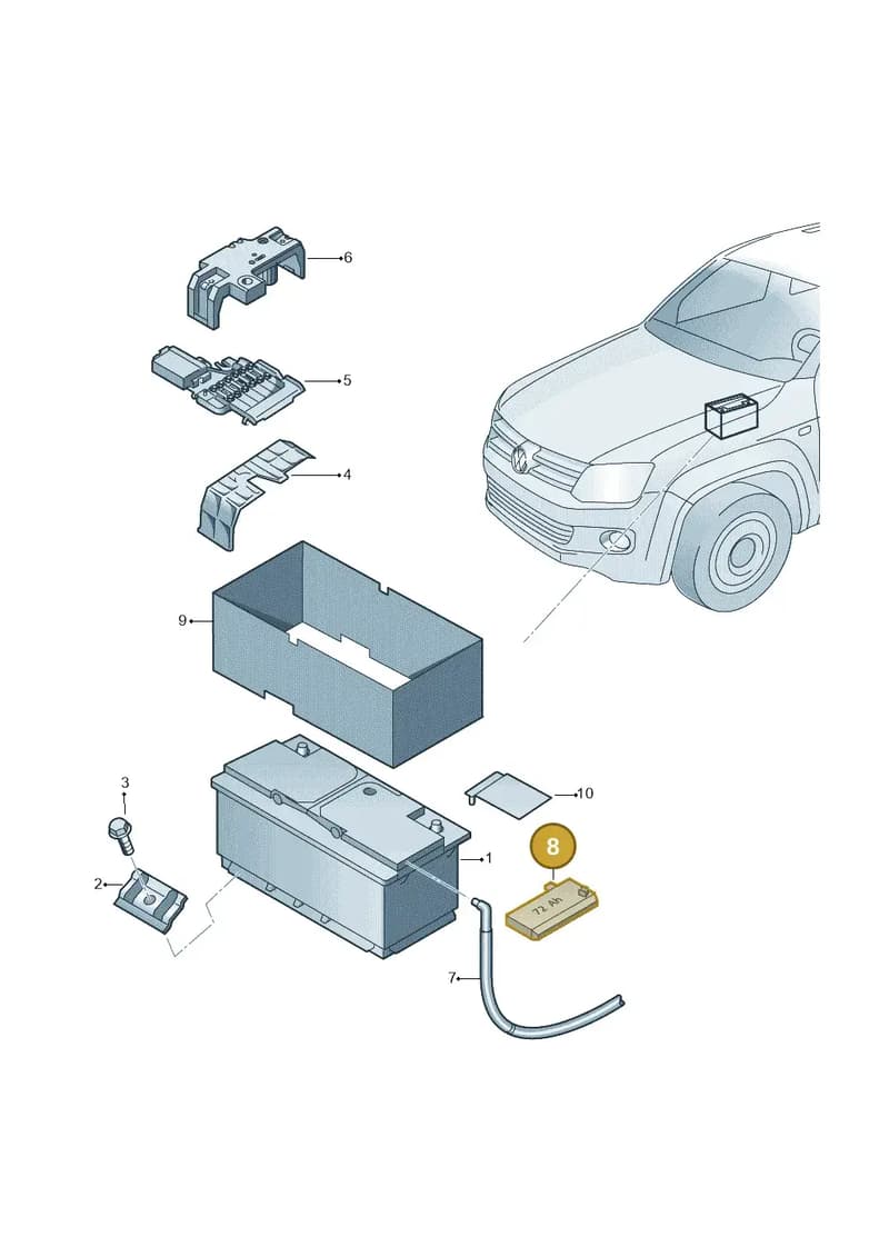 2H0919112B — Volkswagen Amarok (2022-) diagram 683915000, position 8