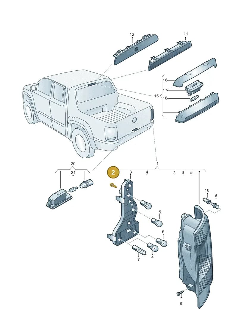 2H0945229 — Volkswagen Amarok (2022-) diagram 894945000, position 2