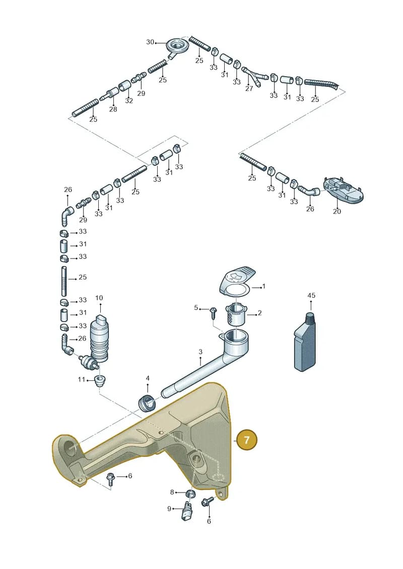 2H0955453F — Volkswagen Amarok twin cab (2012-2016) diagram 683955100, position 7
