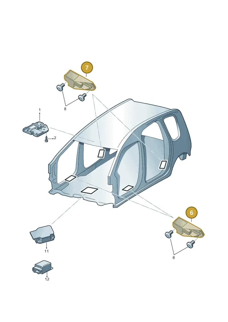 2H0959351 — Skoda Fabia Jingrui (2008-2014) diagram 481959000, position 6+7