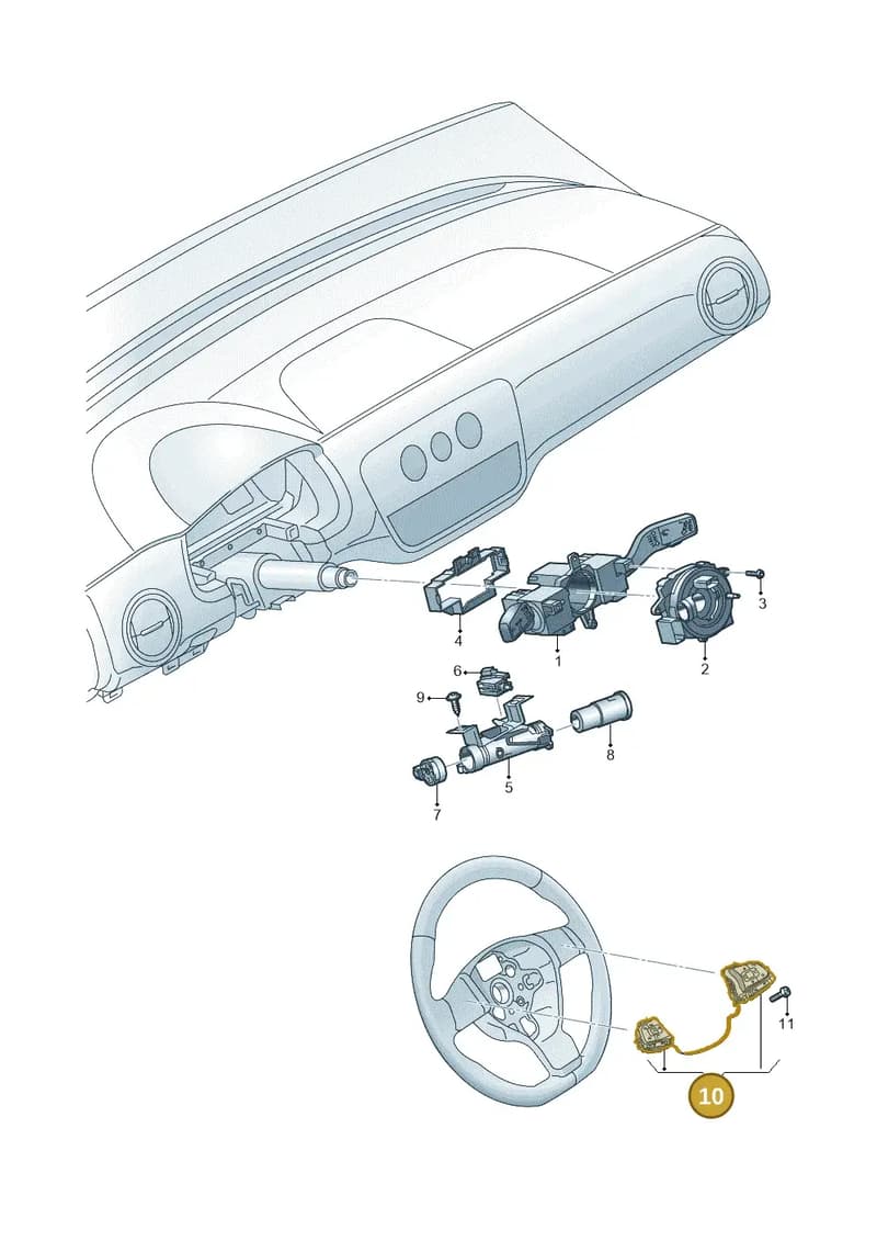 2H0959442ICX — Volkswagen up! (2016-2023) diagram 892953500, position 10