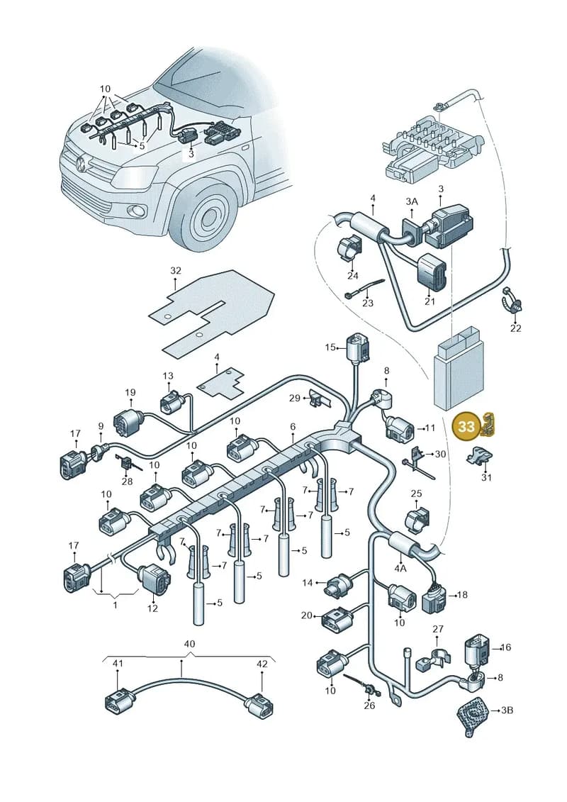 2H0971845 — Volkswagen Amarok twin cab (2012-2016) diagram 683971050, position 33