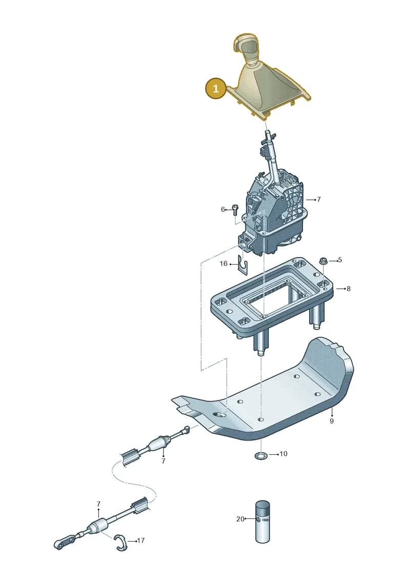 2H2713203CJDG — Volkswagen Amarok twin cab (2012-2016) diagram 683713100, position 1