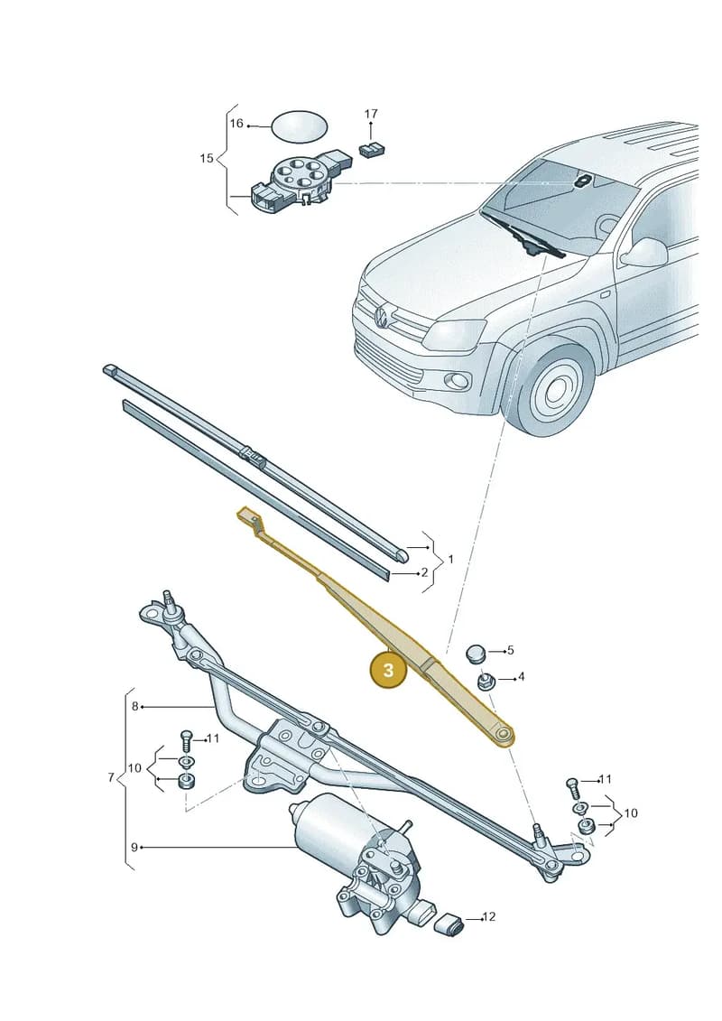 2H2955410B — Volkswagen Amarok (2022-) diagram 894955000, position 3