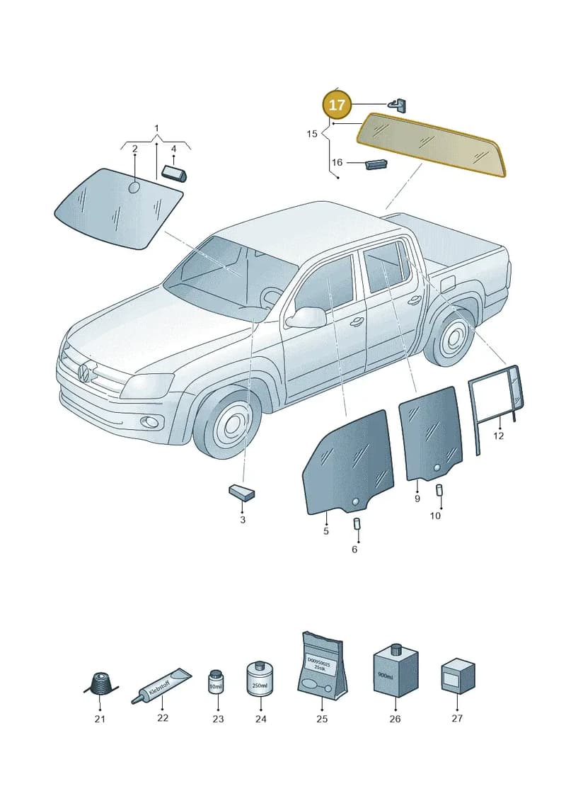 2H5845529 — Volkswagen Amarok (2022-) diagram 683845000, position 17